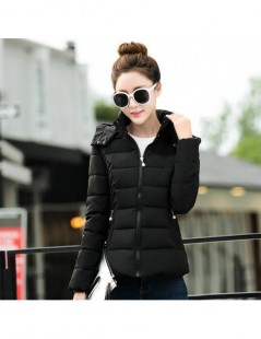 Parkas Fashion Short Cotton Padded Jacket Women Slim Students Women Winter Jacket Manteau Femme Hiver Hooded Casual Winter Co...