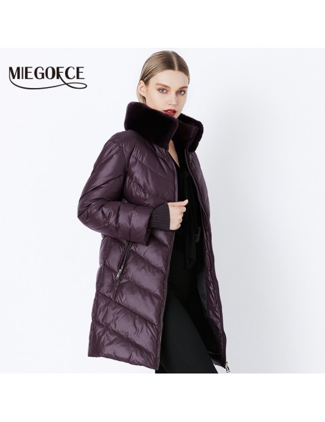 Trench 2019 Winter Women's Parka Collection Windproof Women's Thick Coat European Style Rabbit Fur Collar Women's Warm Jacket...