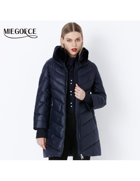 Trench 2019 Winter Women's Parka Collection Windproof Women's Thick Coat European Style Rabbit Fur Collar Women's Warm Jacket...