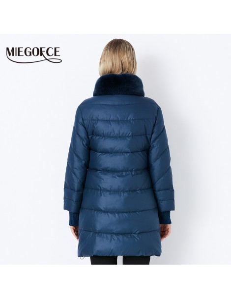 Trench 2019 Winter Women's Parka Collection Windproof Women's Thick Coat European Style Rabbit Fur Collar Women's Warm Jacket...