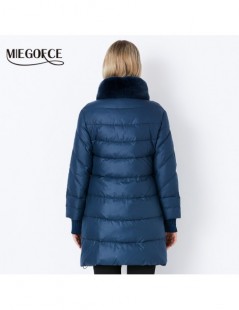 Trench 2019 Winter Women's Parka Collection Windproof Women's Thick Coat European Style Rabbit Fur Collar Women's Warm Jacket...