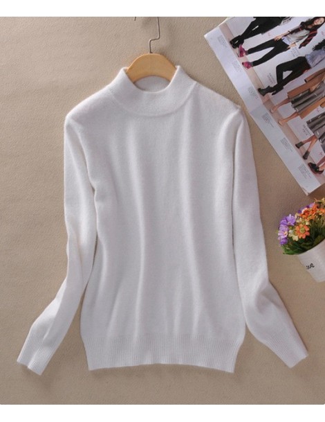 Pullovers 3XL Plus Size Brand Women Cashmere Sweaters Autumn Winter Turtleneck Pullovers Fashion Slim Knitted Wool Sweater Pu...