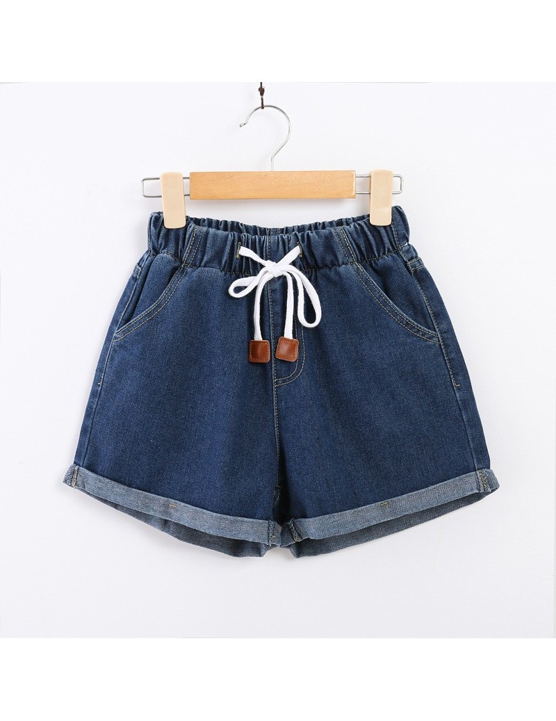 Summer Denim Shorts For Women Elastic High Waisted Shorts Plus-sized ...