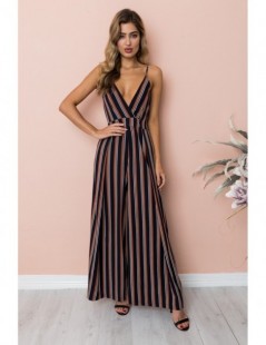 Jumpsuits Fashion Office Lady Jumpsuit Women Sexy V Neck Rompers Strap Playsuit Wide Loose Leg Pants Bodysuit Slim Printed Ju...