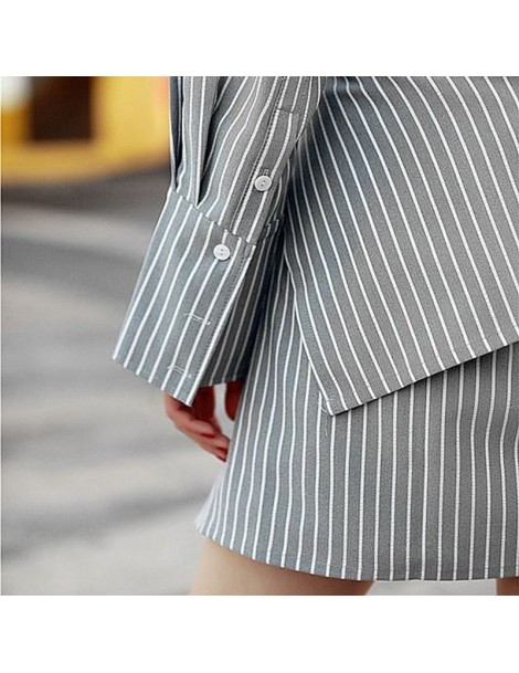 Blouses & Shirts Asymmetrical Shirts Blouse Female Stand Collar Long Sleeve Waist Cross Long Striped Shirt Women 2018 Fashion...