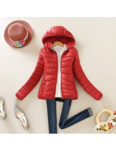 Jackets 2018 super warm winter parka jacket coat ladies women jacket Slim Short padded women - Rhodo - 4F3903824166-4 $12.53