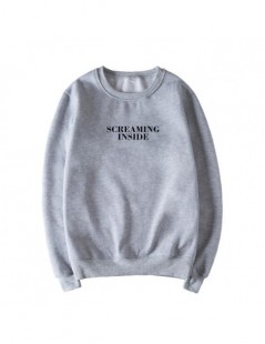 Hoodies & Sweatshirts Screaming Inside Graphic Print Unisex Sweatshirt Instagram Jumper Long Sleeve Fashion Casual Tops Sweat...