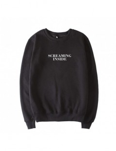 Hoodies & Sweatshirts Screaming Inside Graphic Print Unisex Sweatshirt Instagram Jumper Long Sleeve Fashion Casual Tops Sweat...