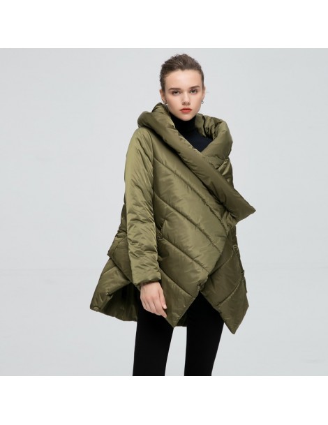 Parkas Women's Winter Jacket Fashion Cloak Winter Coat Women Parka Loose Plus Size Down Winter Coat Warm Jacket Overcoat - Gr...