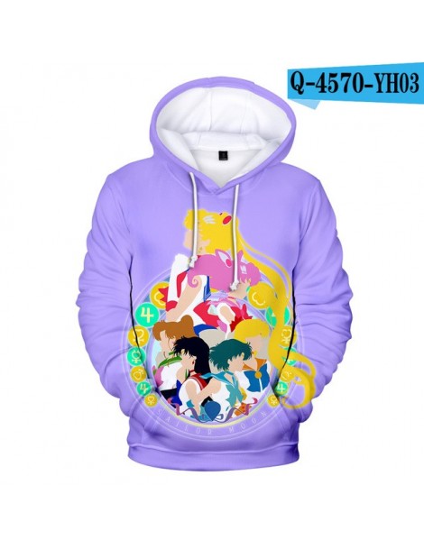 Hoodies & Sweatshirts Sailor Moon Hoodies Women 2019 Fashion Sweatshirts Long Sleeve Rainbow Hoodies 3D Female Tracksuits Spo...