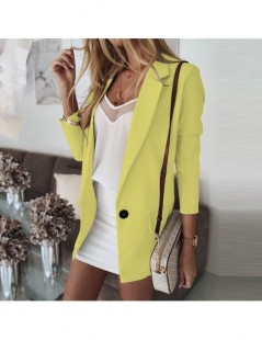 Blazers robe femme Womens Casual Blazer Ruched Long Sleeve Open Front Fit Office Cardigan Jacket coat female Autumn of 2019 -...