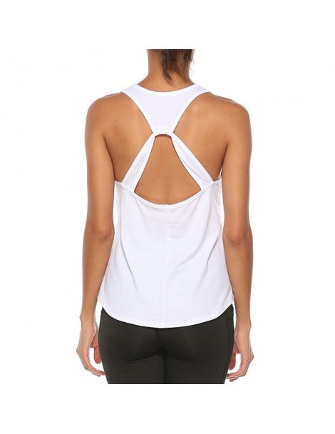 Tank Tops Women Quick-dry Sports Race Back Fitness Loose Cross Back Hollow Mesh Sleeveless Tank Top Underwear Women haut femm...