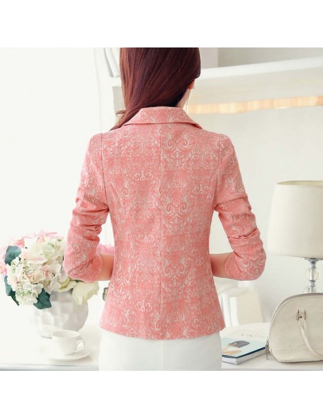 Blazers Spring Jacket Women Long Sleeve Jacquard Blazer Women Small Suit Jacket Female Work Wear Blazer Feminino Fashion Blaz...