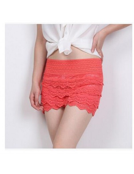 Shorts 2017 New Summer Fashion Womens Shorts Sweet Style Lace Crochet Elastic Waist Slim Short Pants Plus Size S M L XL 2XL -...