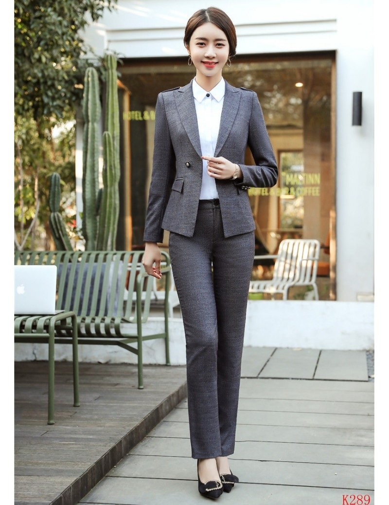 Office Work Pant Suits for Women Business Lady Professional