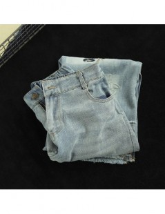 Jeans Summer Jeans Women Fashion Loose Elastic Waist Denim Trousers New Ladies Casual Embroidery flower pocket Spliced Vintag...