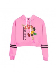 Hoodies & Sweatshirts Ponyo On The Cliff Navel Hoodie Sweatshirt Sexy Lady Cool Pullovers Crop Top Anime Autumn Long Sleeve K...