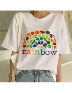 T-Shirts Rainbows T Shirt Cute Harajuku T Shirt Women Ullzang Rainbow Unicorn T-shirt Fashion Short Sleeve Tshirt Kawaii Top ...