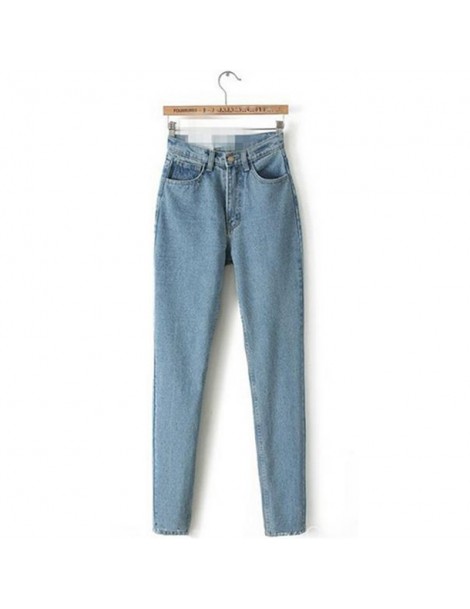 Jeans Mom Jeans Light Blue XS-3XL Plus Size Jeans 2019 New Spring Autumn Korean Fashion Zipper Pockets Pencil Pants Jeans Fem...