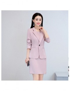 Dress Suits Women 2 Piece Dress Suits Office Ladies Formal Business Work Wear Blazer O Neck Slim Pencil Dress Set Elegant Out...