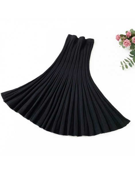 Skirts Autumn Winter Black Coffee Women Sexy Skirt High Waist Mid-calf Skirt Long Skirts A-Line Trumpet Mermaid Skirts - Blac...