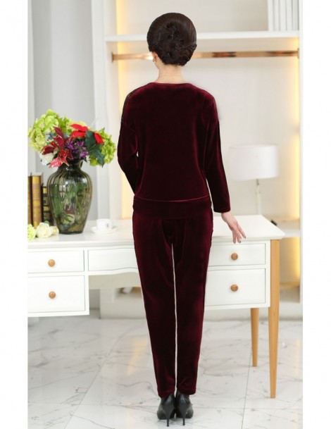 Women's Sets 2018 Women Clothing Two Piece Set hoody+pants Stretchy Lady Tracksuit Velvet Conjunto Feminino Blue Red Purple P...