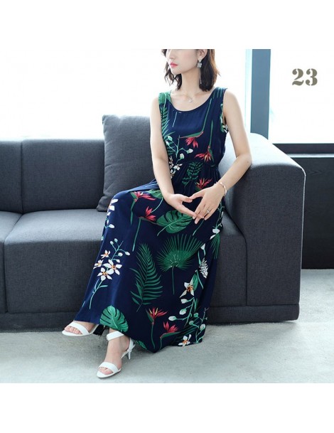 Dresses 22 color 2019 spring Summer dress women Sleeveless casual A-Line maxi dress elegant Bohemian beach long dress vestido...