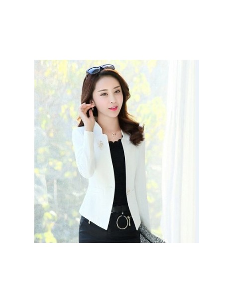 Blazers 2018 Spring Autumn New Fashion Women Blazer Casual One Button Small Suit Jacket Ladies Short Coats Tops Trend - 25368...