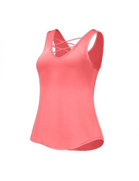 Tank Tops Vest Slim Running Sports Fitness Camisole Cross Hollow - XR - 5F111215907886-3 $8.10