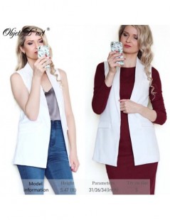 Vests & Waistcoats Women Button Long Vest Jacket Elegant Veste Femme Formal Casual Waistcoat Gilet Sleeveless Colete Feminino...