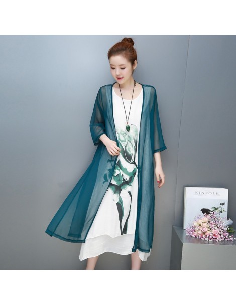 Dresses 2019 New summer dress Ink painting women dress two piece Dress casual large size loose female Vestidos Robe Dress - d...