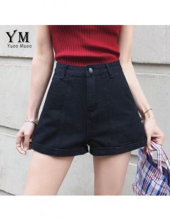 Shorts High Waist Denim Shorts for Women 2019 Euro Style Vintage Cuffed Shorts Jeans Women Wide Leg Casual Shorts Feminino - ...