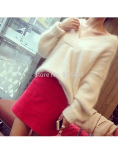 Pullovers 100% Genuine mink cashmere sweater women's Plush pure mink sweaters pullovers sweater basic coat JN214 - color 005 ...