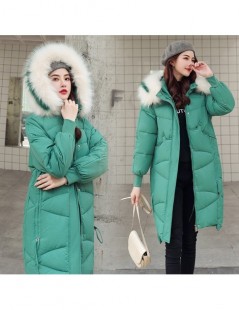 Parkas Fashion Woman Thick Jacket Big fur collar Women's 2019 New Korean Version Big Fur Collar Medium-long Size Thickened Ja...