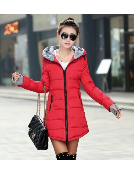 Parkas Women's Winter Jacket 2019 New Medium-long Down Cotton Female Parkas Plus Size Winter Coat Women Slim Ladies Jackets A...