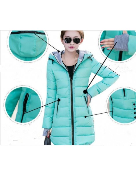 Parkas Women's Winter Jacket 2019 New Medium-long Down Cotton Female Parkas Plus Size Winter Coat Women Slim Ladies Jackets A...