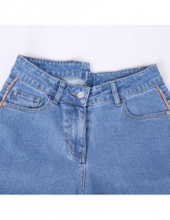 Jeans spring new irregular waist midwaist was thin light blue ladies boyfriend wind jeans plus size Harlan loose jeans 9033 -...