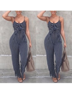 Jumpsuits Hirgin Ladies Women Striped Bow Clubwear Playsuit Bodysuit Party Overall Jumpsuit Strappy Romper Sleeveless Long Tr...