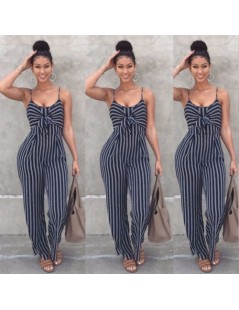 Jumpsuits Hirgin Ladies Women Striped Bow Clubwear Playsuit Bodysuit Party Overall Jumpsuit Strappy Romper Sleeveless Long Tr...