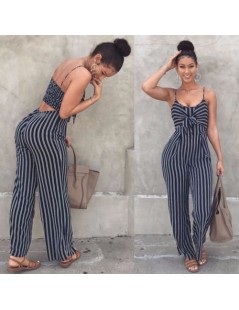 Jumpsuits Hirgin Ladies Women Striped Bow Clubwear Playsuit Bodysuit Party Overall Jumpsuit Strappy Romper Sleeveless Long Tr...