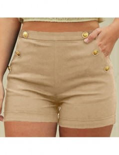 Shorts Summer Solid Color High Waist Shorts Women Casual Wild Thin Shorts New Fashion Slim Elastic Waist Shorts High Quality ...