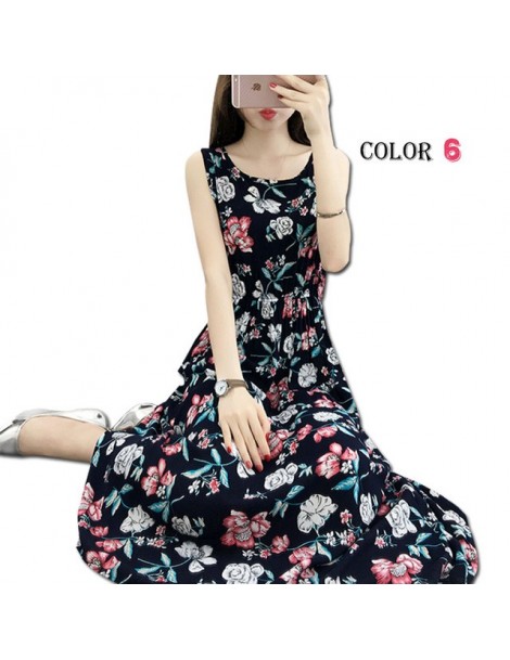 Dresses Women Summer Bohemian Dress 2018 Ladies Maxi Casual Floral Beach Boho Cotton Dresses Vintage Flower Long Female Elega...