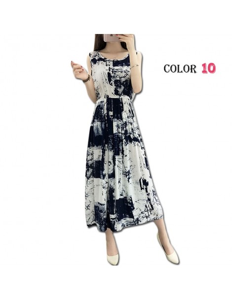 Dresses Women Summer Bohemian Dress 2018 Ladies Maxi Casual Floral Beach Boho Cotton Dresses Vintage Flower Long Female Elega...