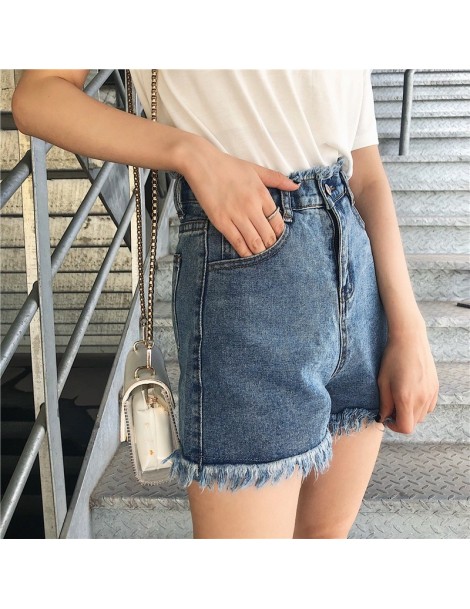 Shorts Shorts Women Female Summer 2019 New Chic High-waist Korean Version Loose Student Retro A-shaped Womens Trendy Zipper A...