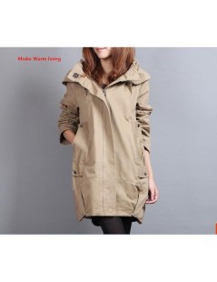 Parkas Europe style new 2019 women fashion loose medium long cotton-padded jacket Autumn winter fat mm Trench coat Plus size ...