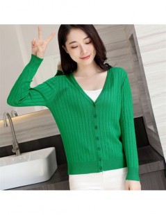 Cardigans Autumn New Women Knitted Cardigan Fashion V-Neck Long Sleeve Solid Cardigan Sweater High Quality Single Button Casu...