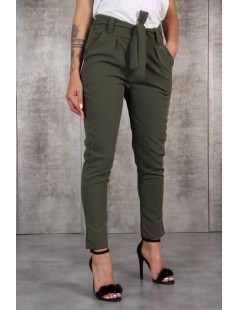 Pants & Capris Harajuku Slim Pencil Trousers Women 2019 Spring Autumn Long Pants Khaki Green Black Casual Pants Belt Fashion ...