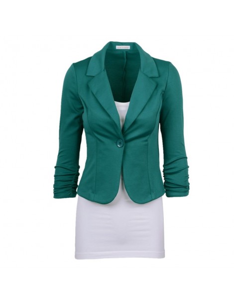 Blazers New Women Blazer Spring Slim Top Elegant Single Button Short Design Big Size Blazer Suit Female Suit & Women Work Wea...