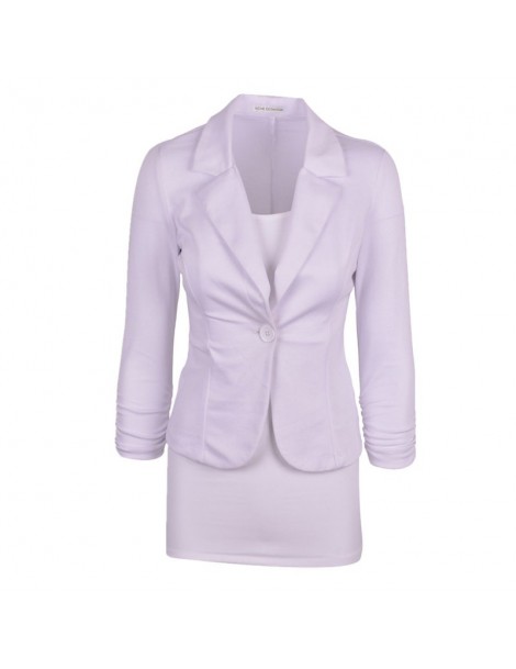 Blazers New Women Blazer Spring Slim Top Elegant Single Button Short Design Big Size Blazer Suit Female Suit & Women Work Wea...