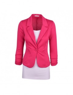 Blazers New Women Blazer Spring Slim Top Elegant Single Button Short Design Big Size Blazer Suit Female Suit & Women Work Wea...